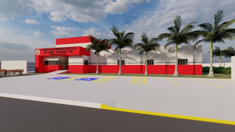 Entre os investimentos do Município também está a construção de uma nova sede para abrigar a 10ª CIBM — Foto: Assessoria