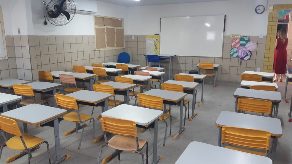 Escola Estadual Berilo Wanderley no RN — Foto: Sérgio Henrique Santos/Inter TV Cabugi