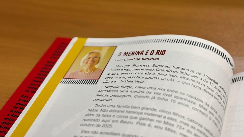 3 de 5
Livro com quase 40 autores resgata lembran&ccedil;as de idosos e incentiva arte com ilustra&ccedil;&otilde;es de xilogravuras em Bauru &mdash; Foto: Clara Sganzerla/g1