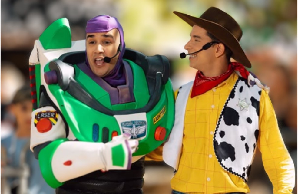 Toy Story traz os personagens do cinema para o palco, no Alameda Shopping, no DF — Foto: Divulgação