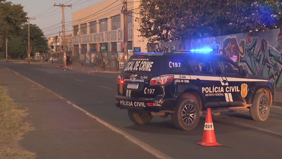 Local onde homem foi encontrado ferido no Recanto das Emas no DF. — Foto: TV Globo