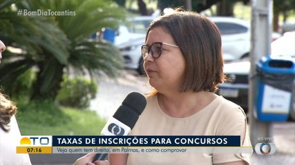 Veja tem que direito e como comprovar a taxa de isenção dos concursos de Palmas