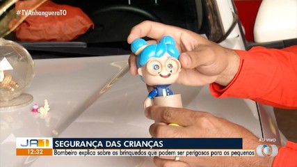 Bombeiro explica os cuidados necessários na hora de comprar brinquedos para crianças
