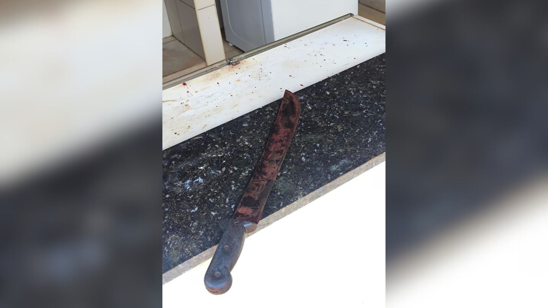 Filho é preso suspeito de usar facão para golpear mãe e deixar vítima ferida dentro de piscina na casa da família 