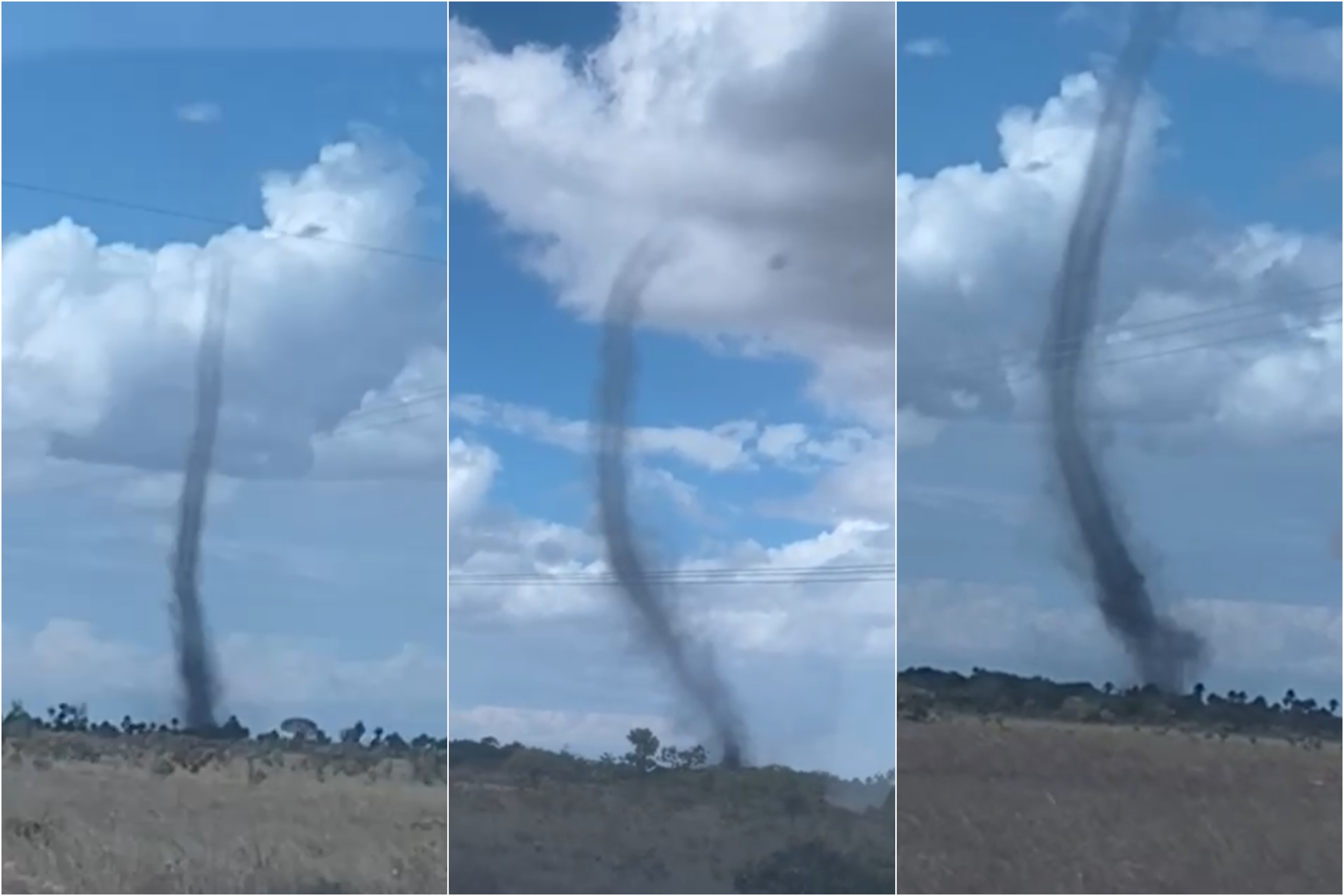'Demônio de poeira' é registrado próximo a comunidade indígena em Roraima; VÍDEO