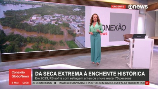 Da seca extrema à enchente histórica: 2023 foi ano de contrastes no Rio Grande do Sul - Programa: Conexão Globonews 