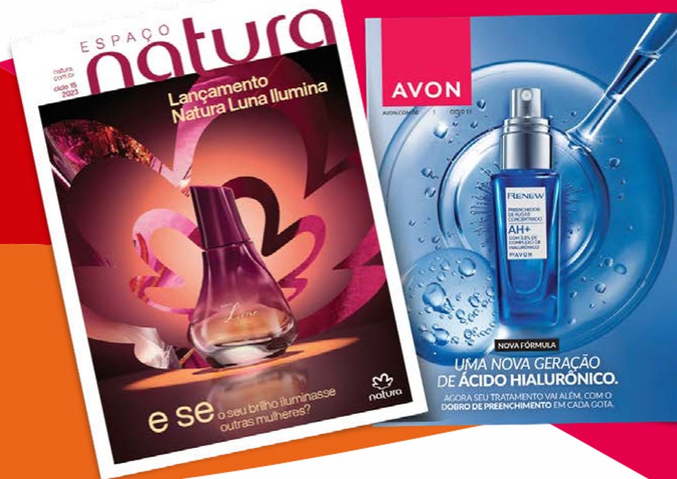 Catálogos Natura e Avon (foto ilustrativa) — Foto: Reprodução