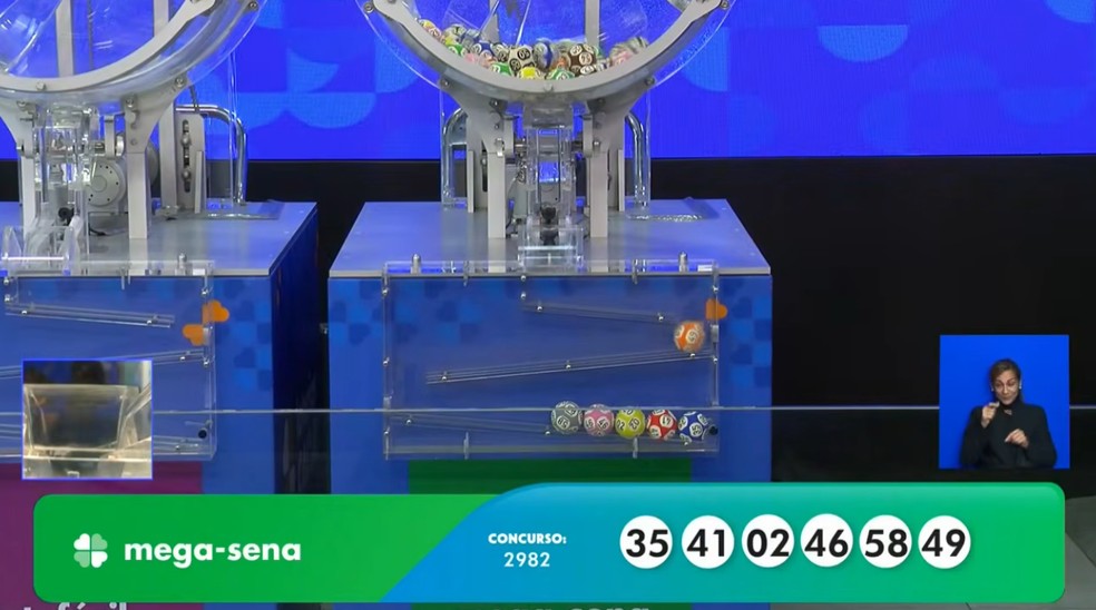Mega-Sena, concurso 2.982 — Foto: Reprodução/Caixa