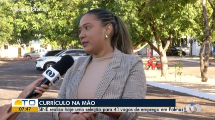 Mais de 50 vagas de emprego estão disponíveis no Sine de Palmas; saiba como se candidatar