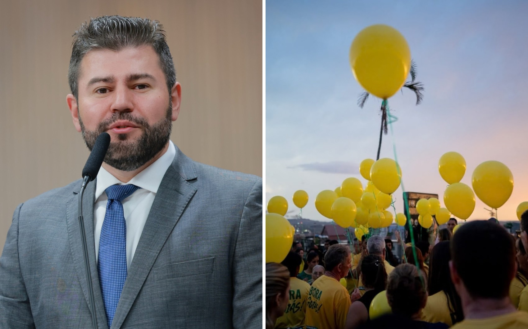 Imagem de destaque da notícia: Forte comoção marca sepultamento do deputado Amilton Filho em Goiás