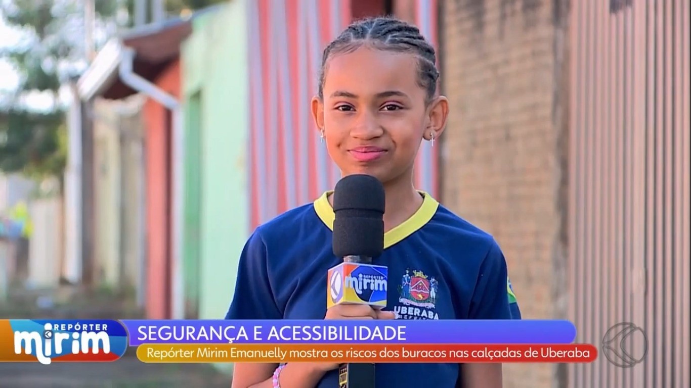Calçadas quebradas preocupam estudante de 10 anos em Uberaba: “Perigosas para idosos” 