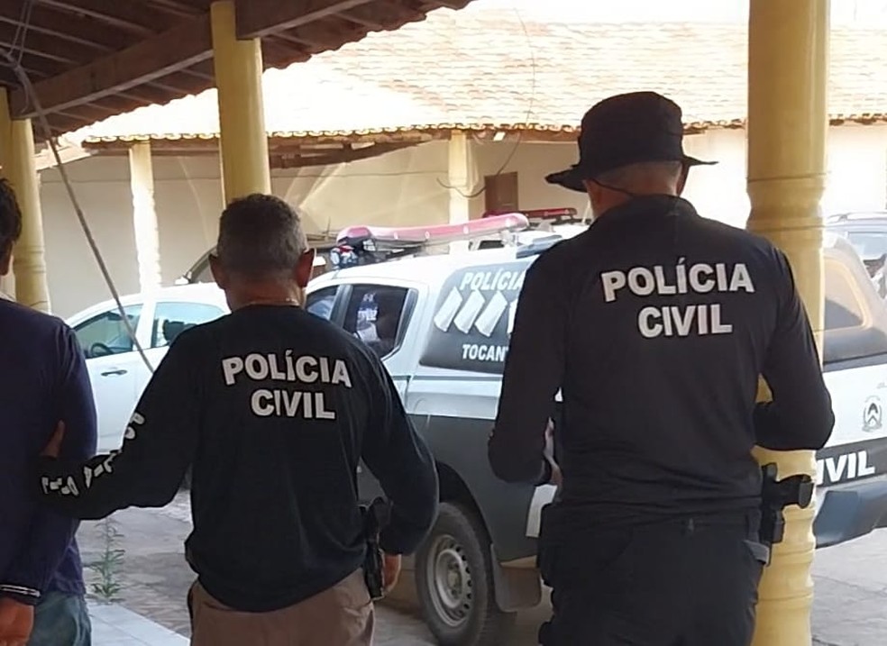 Polícia Civil em Colinas do Tocantins — Foto: Divulgação/SSP