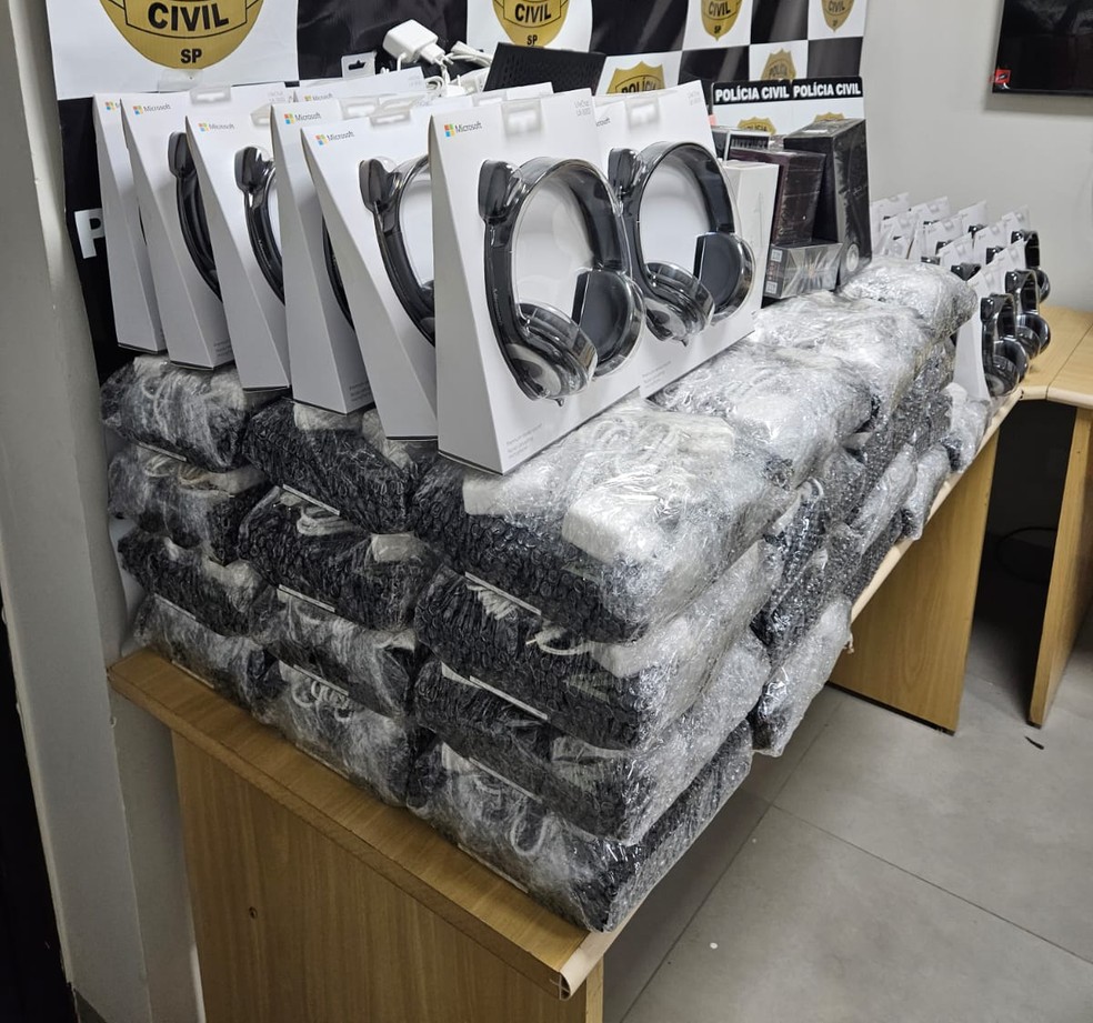 Polícia Civil apreende mais de 270 mercadorias estrangeiras sem nota fiscal em Dracena (SP) — Foto: Polícia Civil