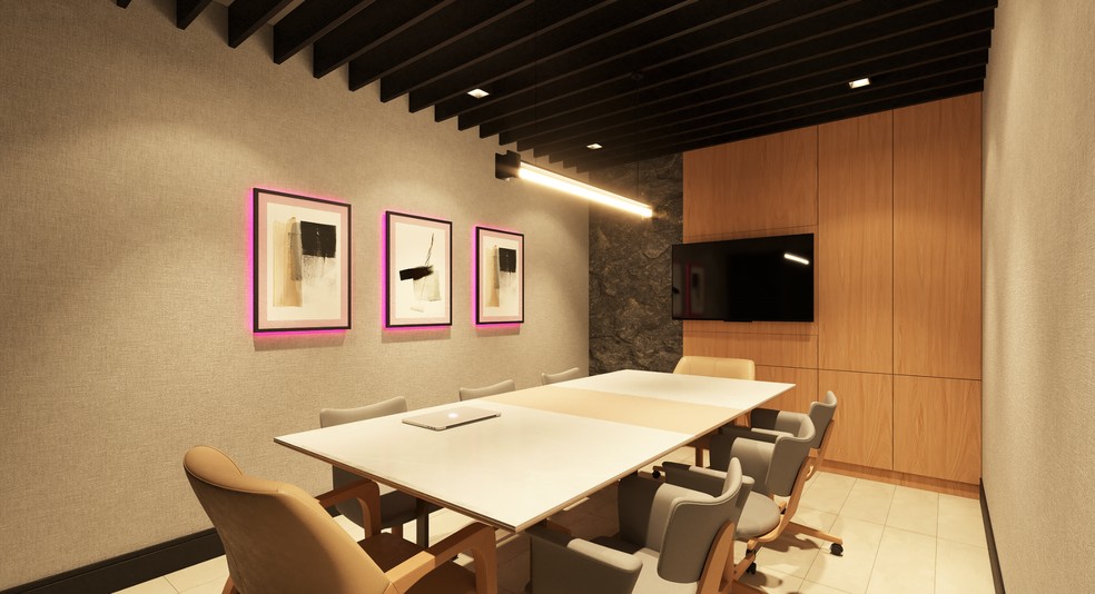 Sala de reunião — Foto: Vex Construções