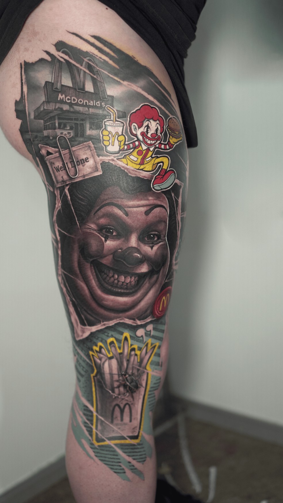 A tatuagem vencedora da categoria 'Melhor do Evento'. — Foto: Raphael Castejon