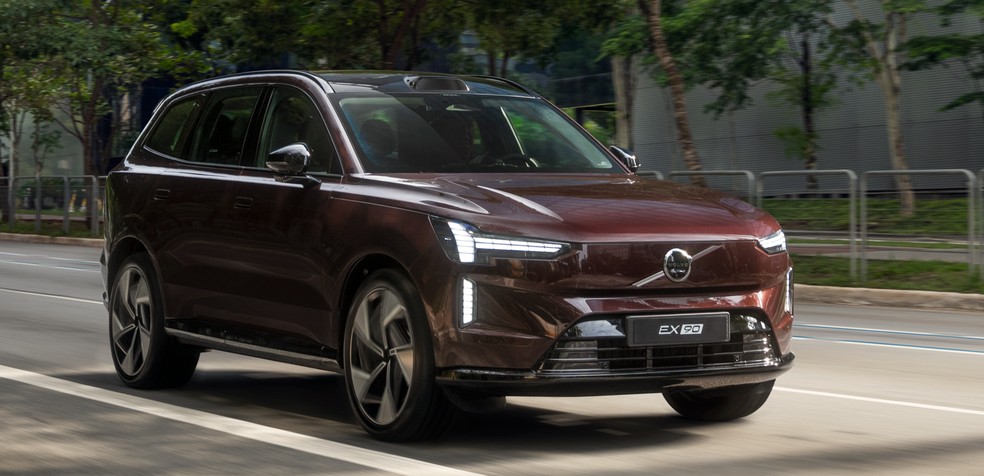 Volvo EX90 é um dos lançamentos mais recentes da Volvo no Brasil. — Foto: divulgação/Volvo