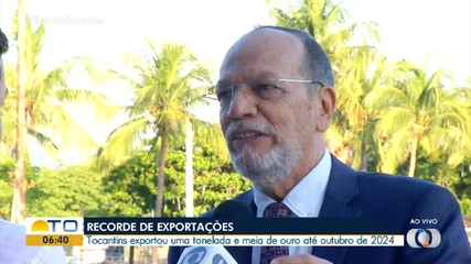 Tocantins bate recorde de exportação de ouro e alcança 8º lugar no ranking nacional