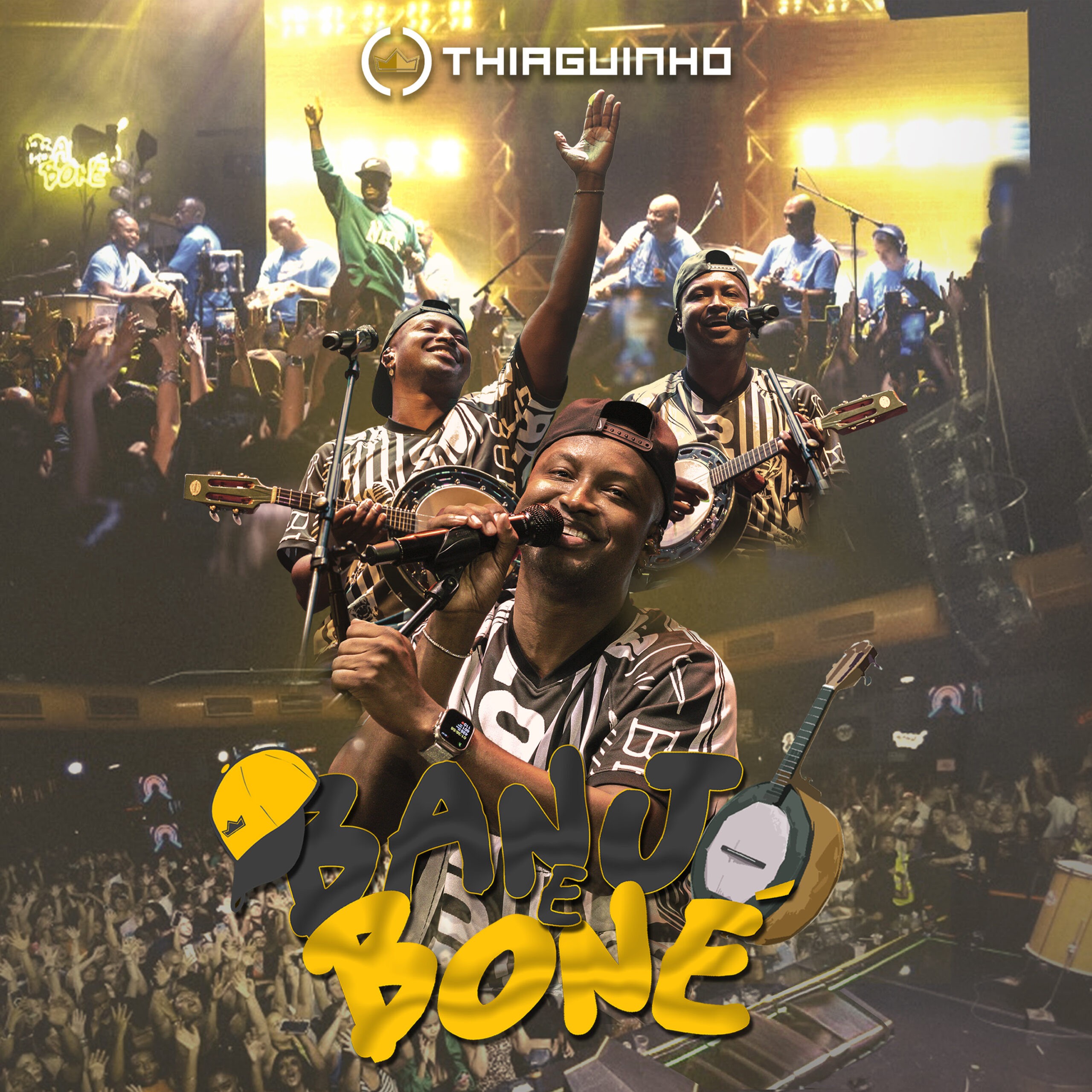 
Thiaguinho quer reviver a ‘alma e raiz’ do pagode com EP gravado ao vivo em  show do projeto ‘Banjo e boné’ em SP