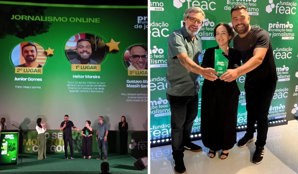 Reportagem do g1 vence categoria do 25º Prêmio Feac de Jornalismo