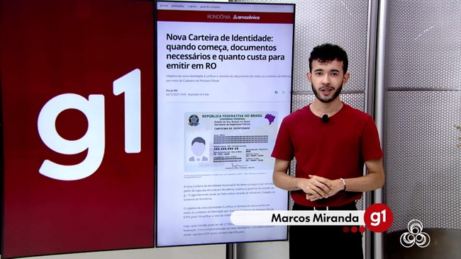 G1 em 1 Minuto: Nova carteira de identidade e calendário de feriados