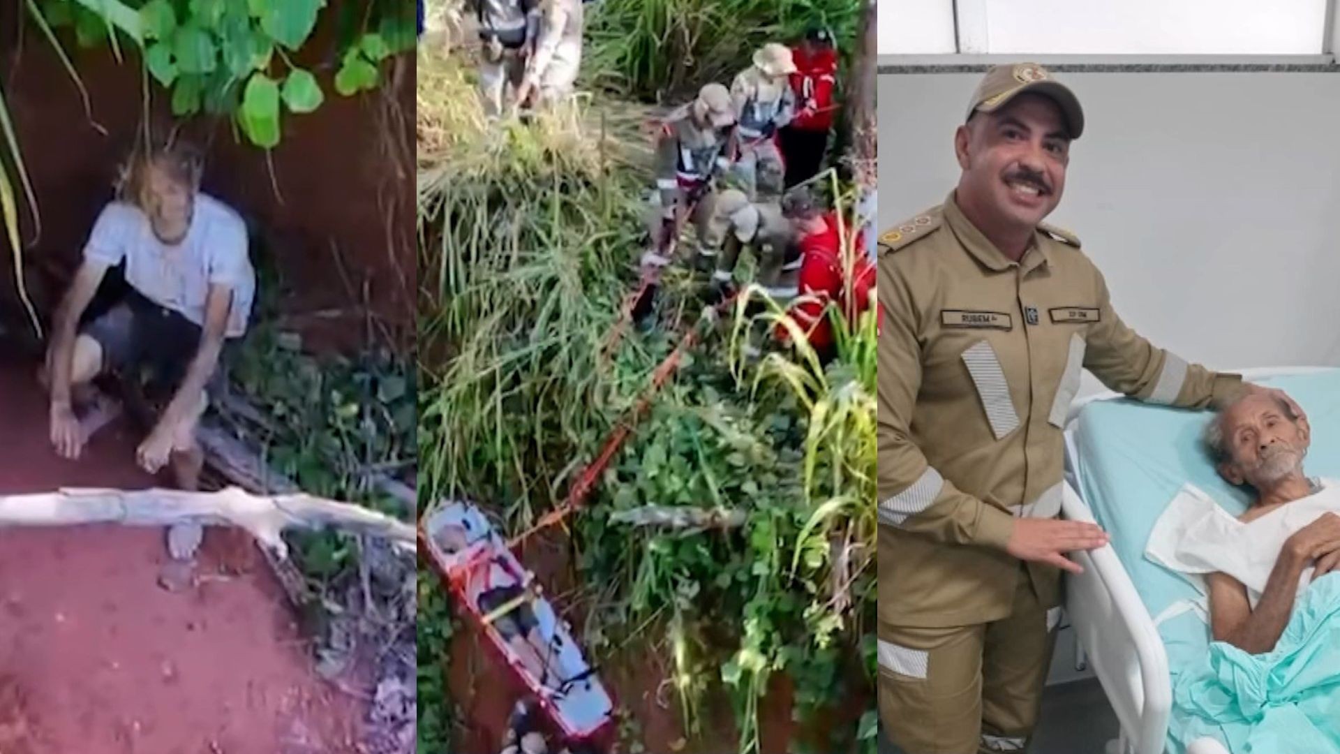 Vídeo: drone localiza idoso de 93 anos desaparecido por dias em mata após cair de barranco de 15 metros no PA 