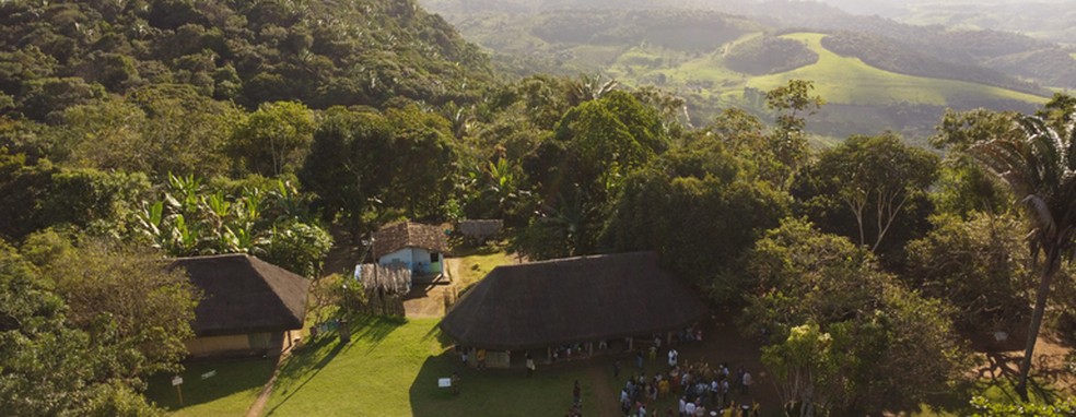 Serra da Barriga vista do alto, em União dos Palmares — Foto: Secom