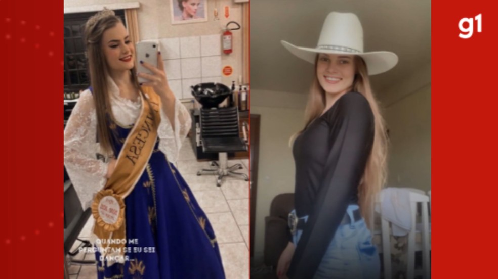 Jovem morta em acidente entre caminhões em SP foi princesa de festa germânica e publicava sobre rotina na estrada na web | Santa Catarina | G1