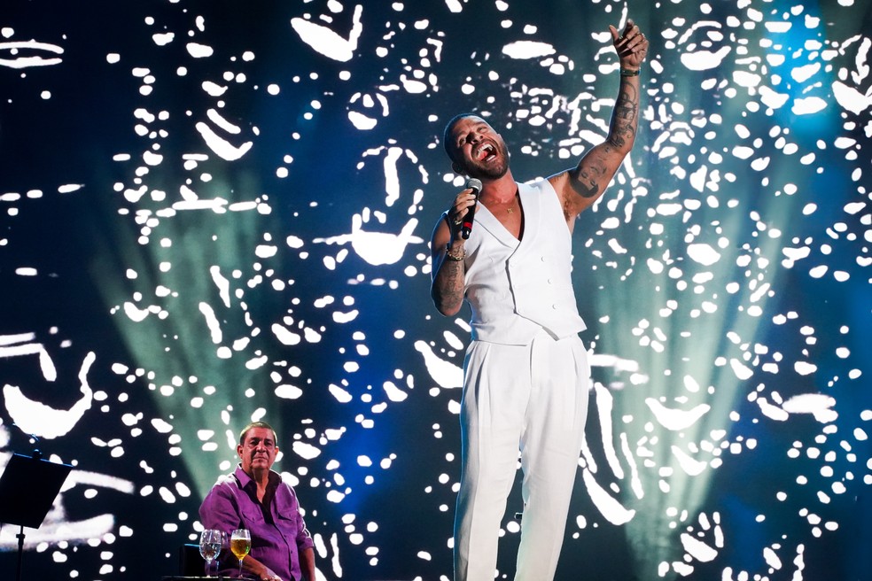 Diogo Nogueira no Rock in Rio 2024. — Foto: Stephanie Rodrigues/g1