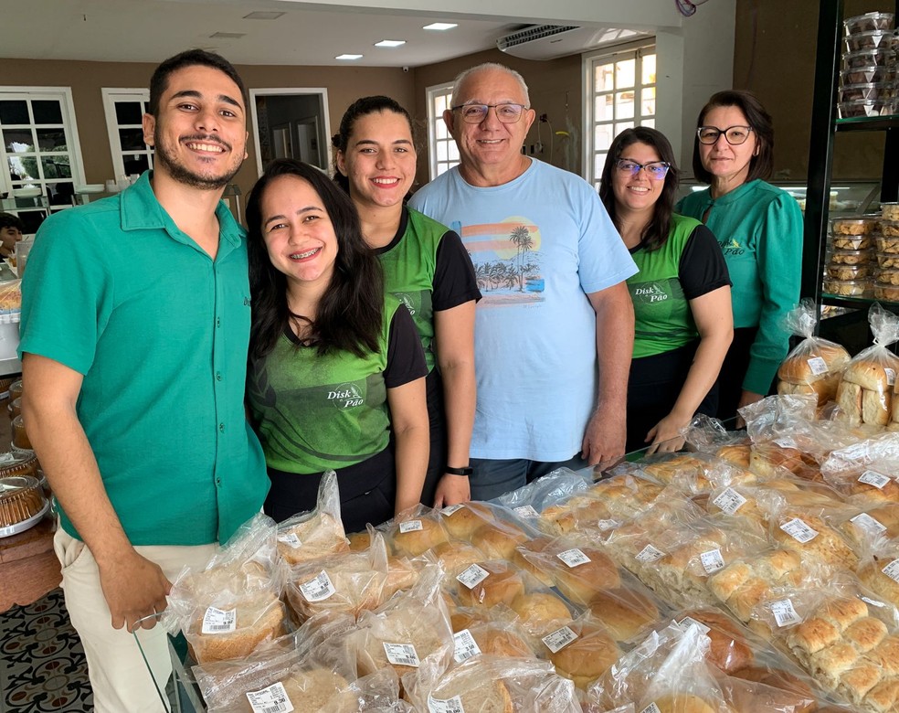 Uma padaria de Russas (CE) produziu um dos vídeos mais famosos da trend — Foto: Vinicius Barbosa / Arquivo Pessoal