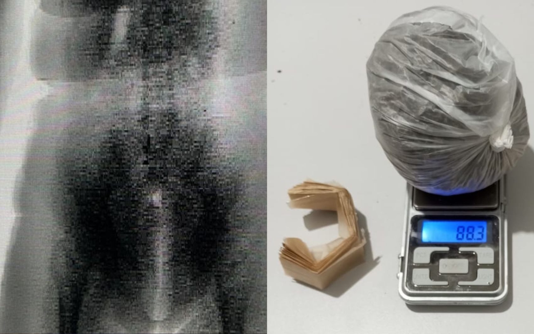 Mulher é presa com cerca de 140 gramas de substâncias análogas à cocaína e maconha escondidas nas partes íntimas na Bahia