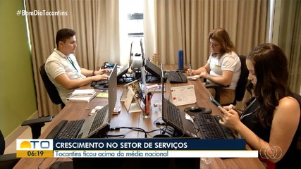 Tocantins se destaca no crescimento do setor de serviços