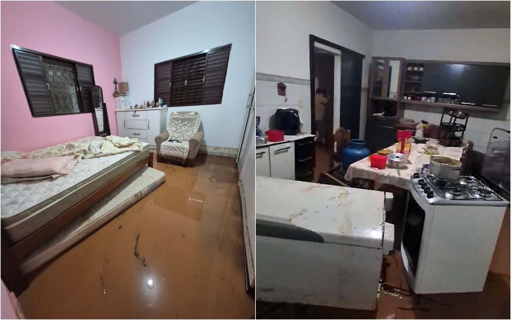 Temporais provocam alagamentos, desmoronamentos e danos a imóveis no Sul de Minas