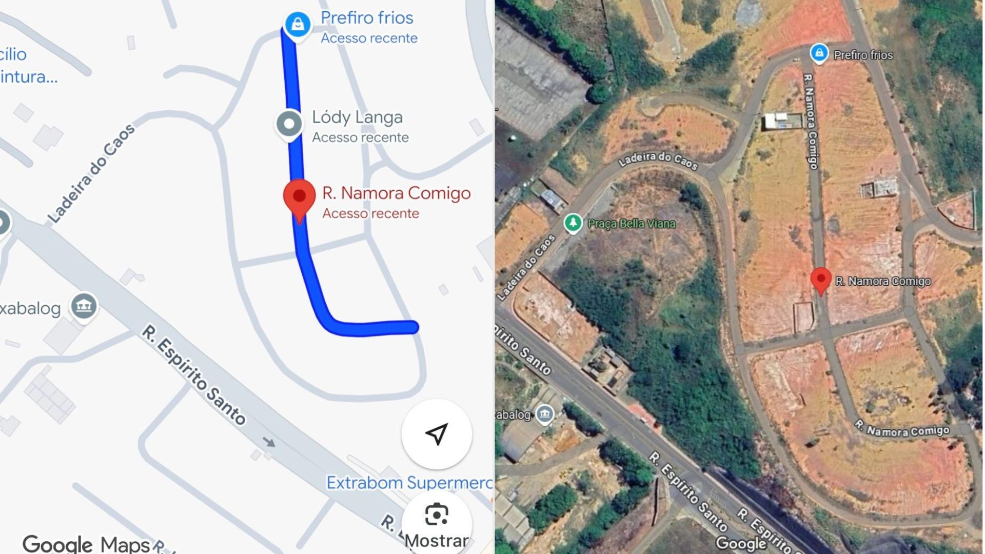 Rua Namora Comigo? Conheça local que teve nome alterado no Google e saiba como você pode 'batizar' endereços