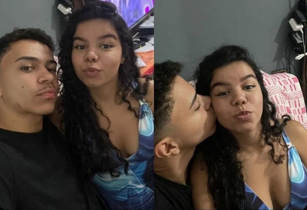 A jovem Ana Carolina Pereira de Santana, de 18 anos, morta a facadas pelo namorado, Lucas Alves Pereira, que está foragido. — Foto: Reprodução/Redes Sociais
