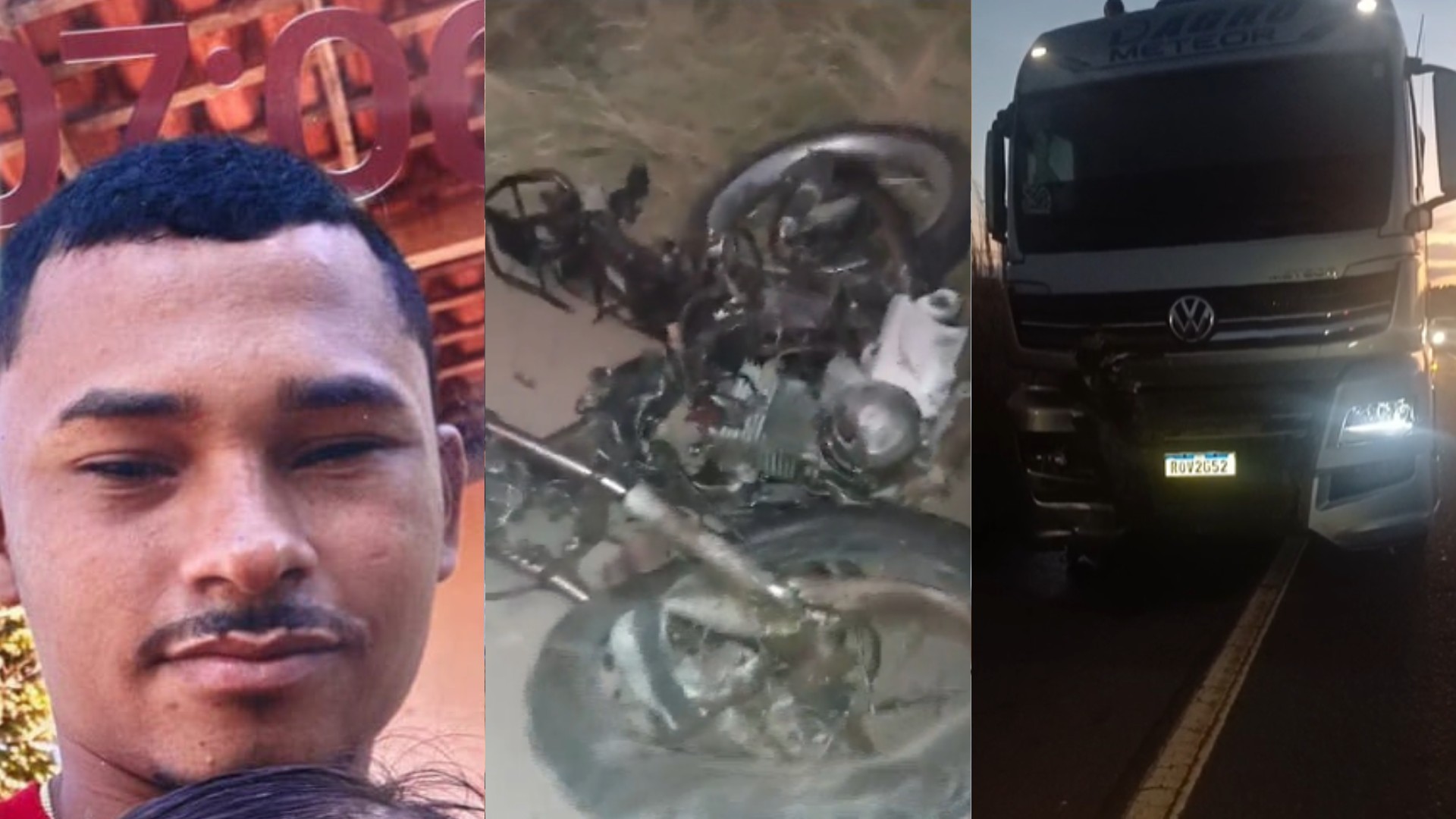Motociclista morre após bater de frente com carreta na BR-222, em Buriticupu