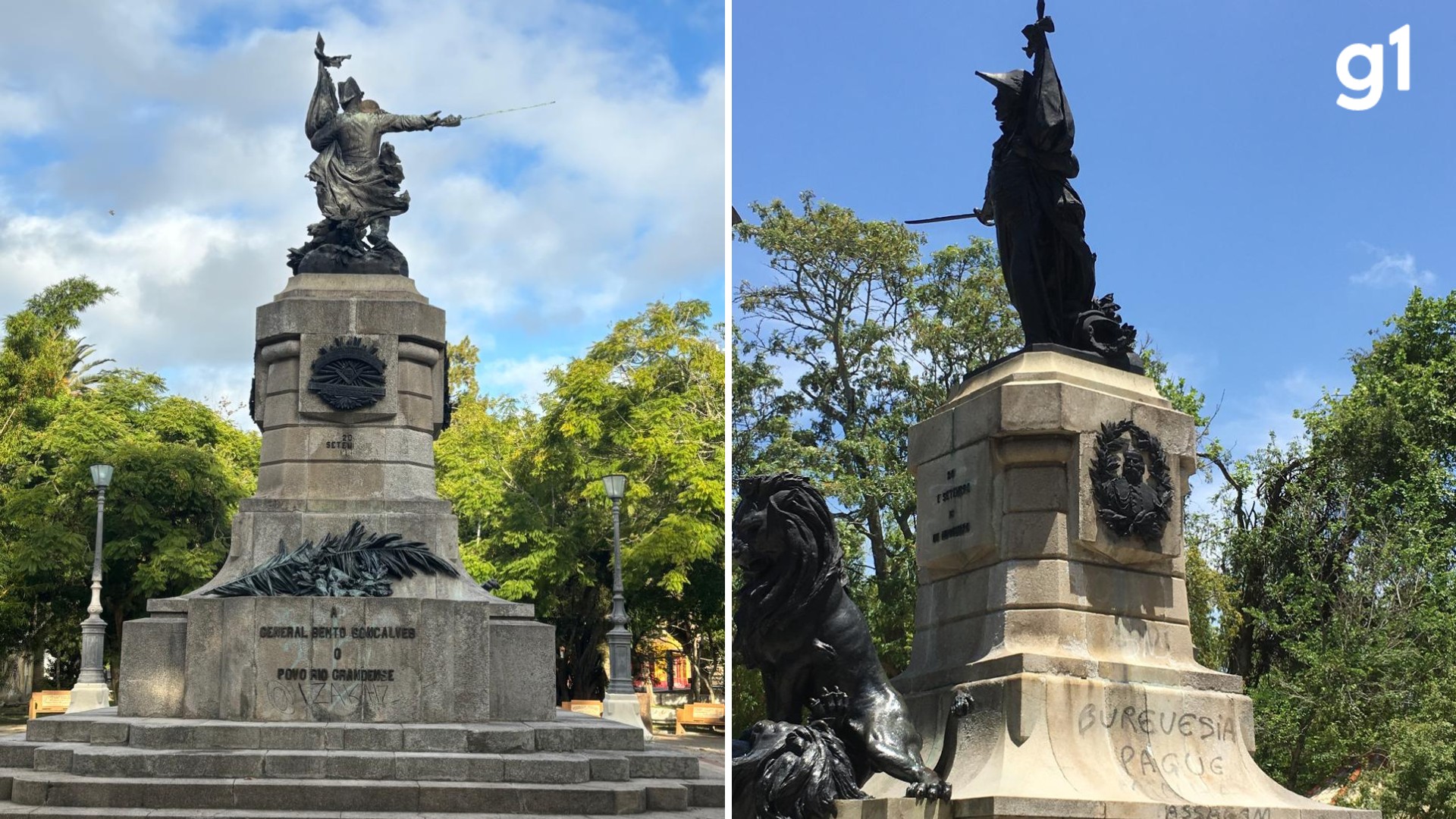 Tataraneto de Bento Gonçalves critica más condições de mausoléu de herói da Revolução Farroupilha e ameaça transferir restos mortais: 'Descaso'