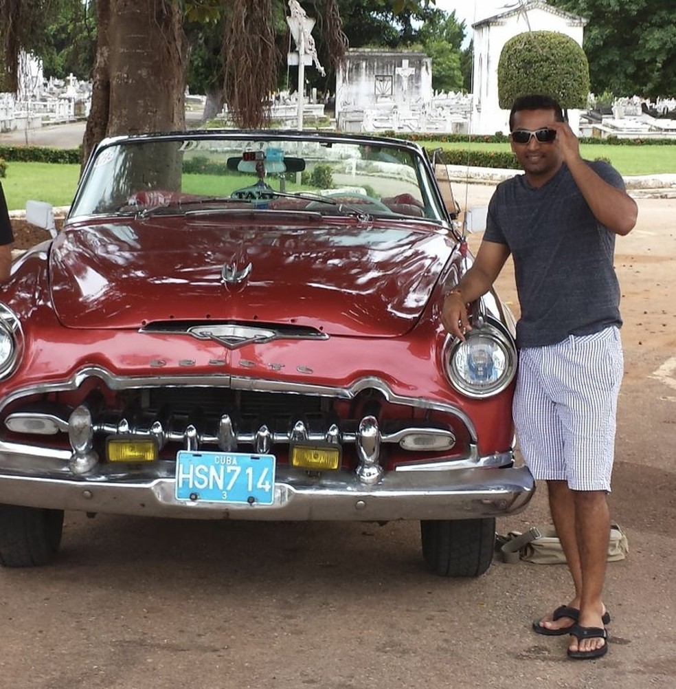 Kash Patel, diretor do FBI, em uma viagem a Cuba. — Foto: Reprodução/Redes Sociais
