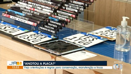 Detran explica quando é preciso trocar as placas de veículos