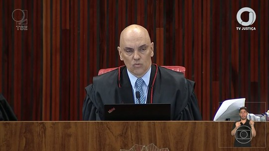 Ao se despedir da presidência do TSE, Alexandre de Moraes defende o combate às fake news - Programa: Jornal Nacional 