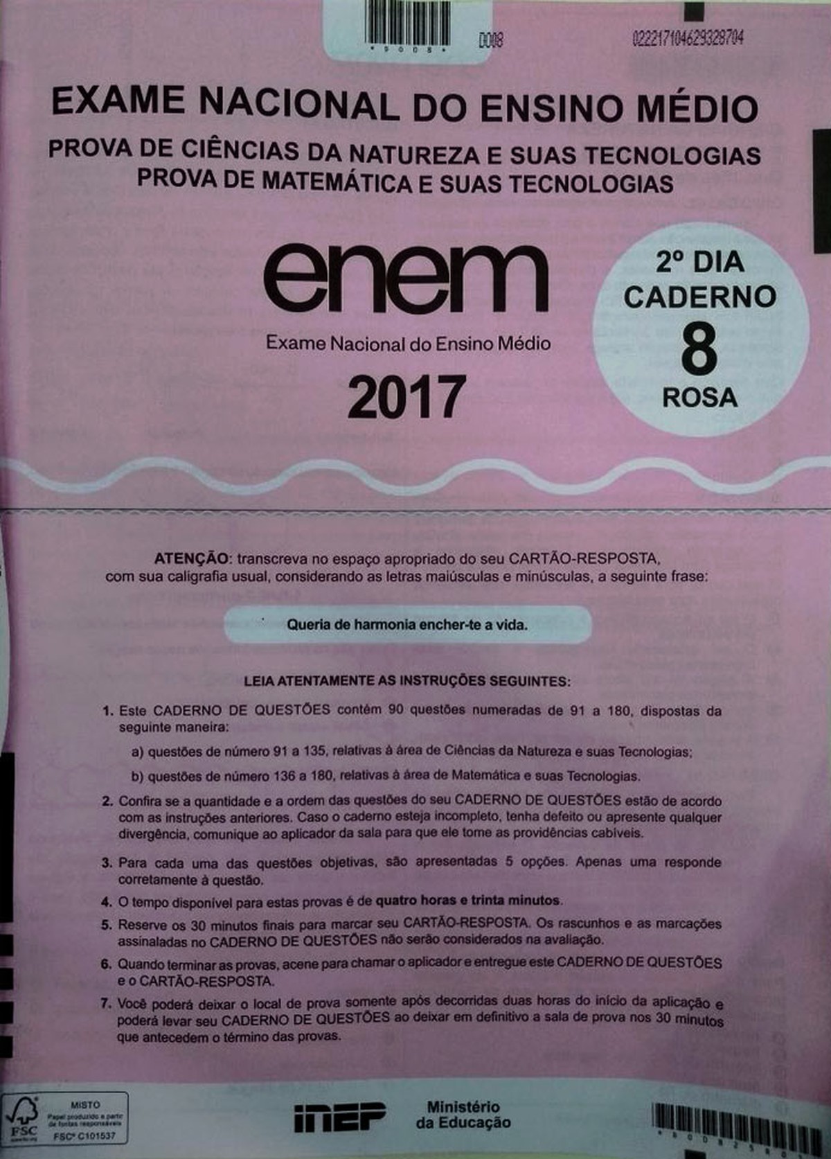 Resultado ENEM - Confira o resultado da sua nota enem 2017