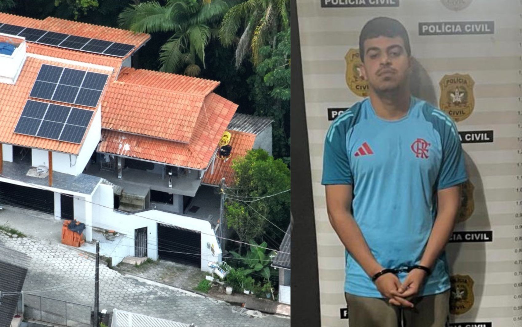 Suspeito de tráfico de drogas foragido na Bahia é preso dentro de casa de luxo em Santa Catarina