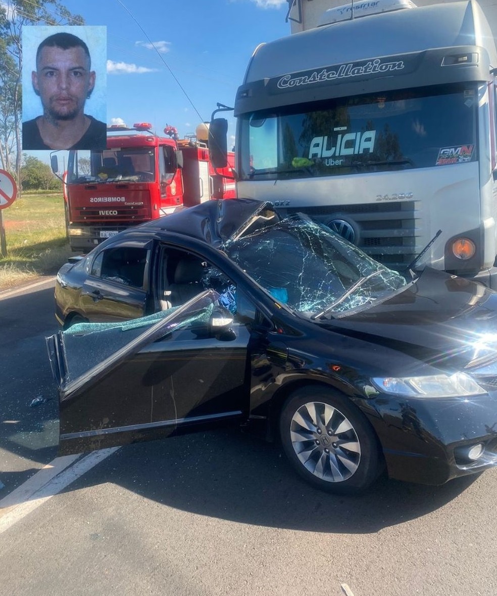 Homem de 29 anos morreu em acidente entre carro e caminhão em rodovia de Itápolis — Foto: Arquivo Pessoal