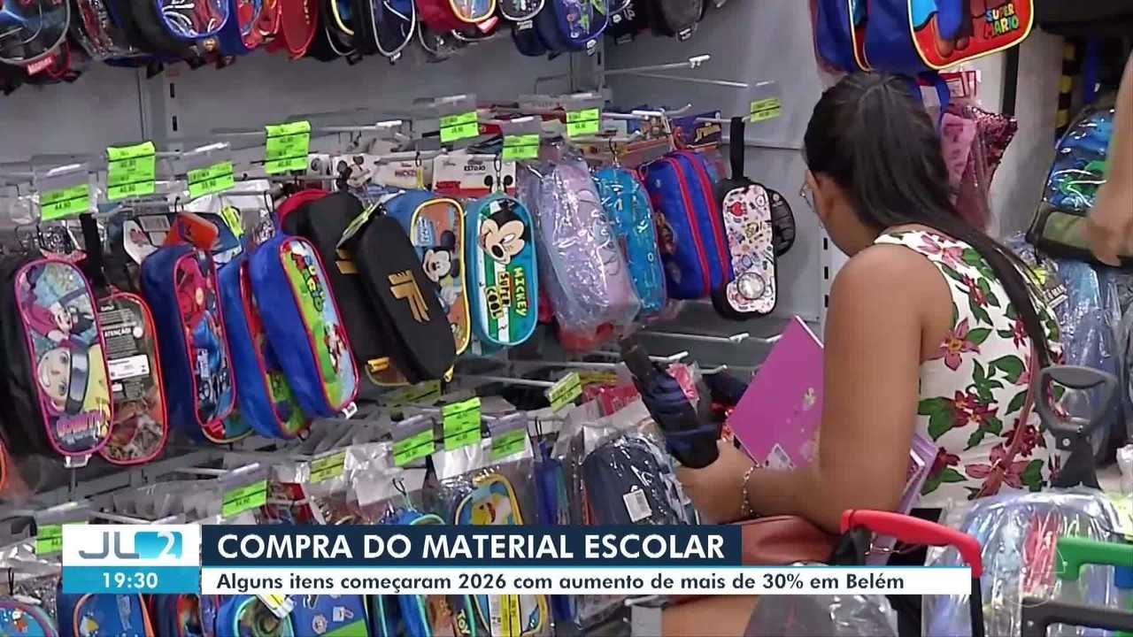 Material escolar fica até 30% mais caro e pais antecipam compras em Belém
