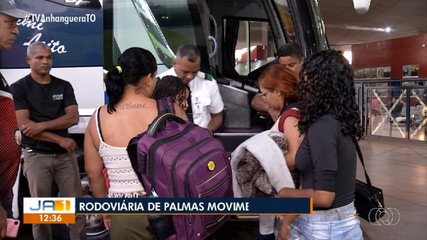 Rodoviária de Palmas registra alto fluxo durante férias