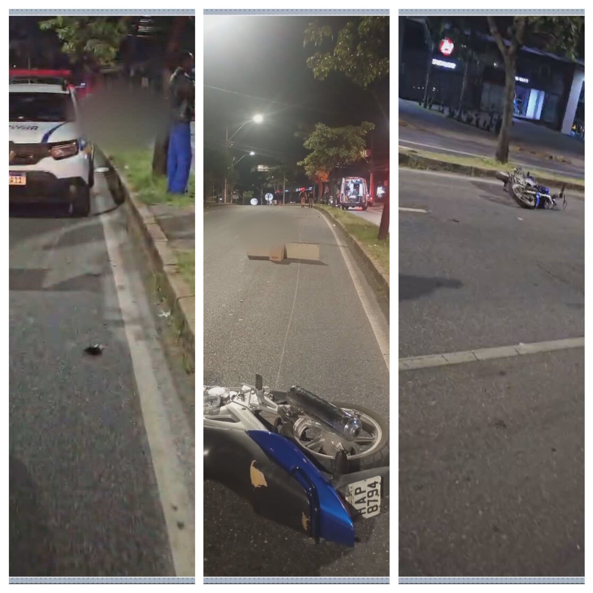 Funcionário de restaurante morre após perder controle de moto em BH