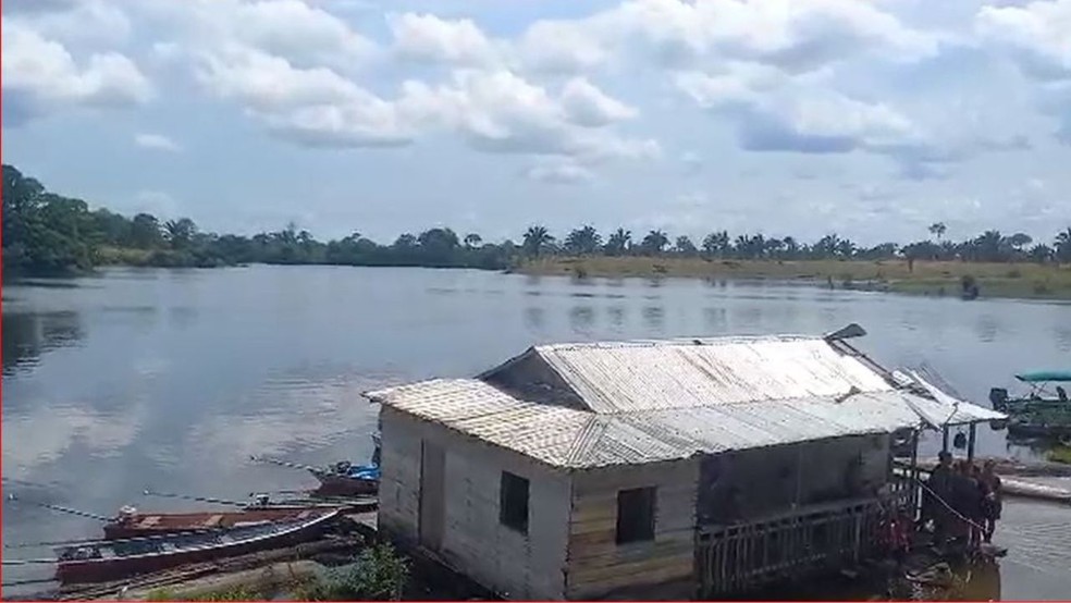 Casa após vendaval em Autazes no Amazonas  — Foto: Reprodução