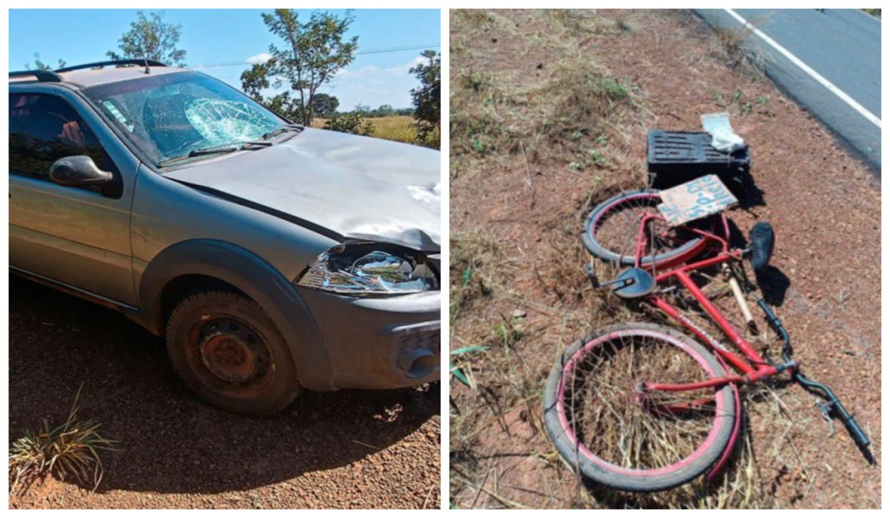 Ciclista morre em acidente com carro na MG-181