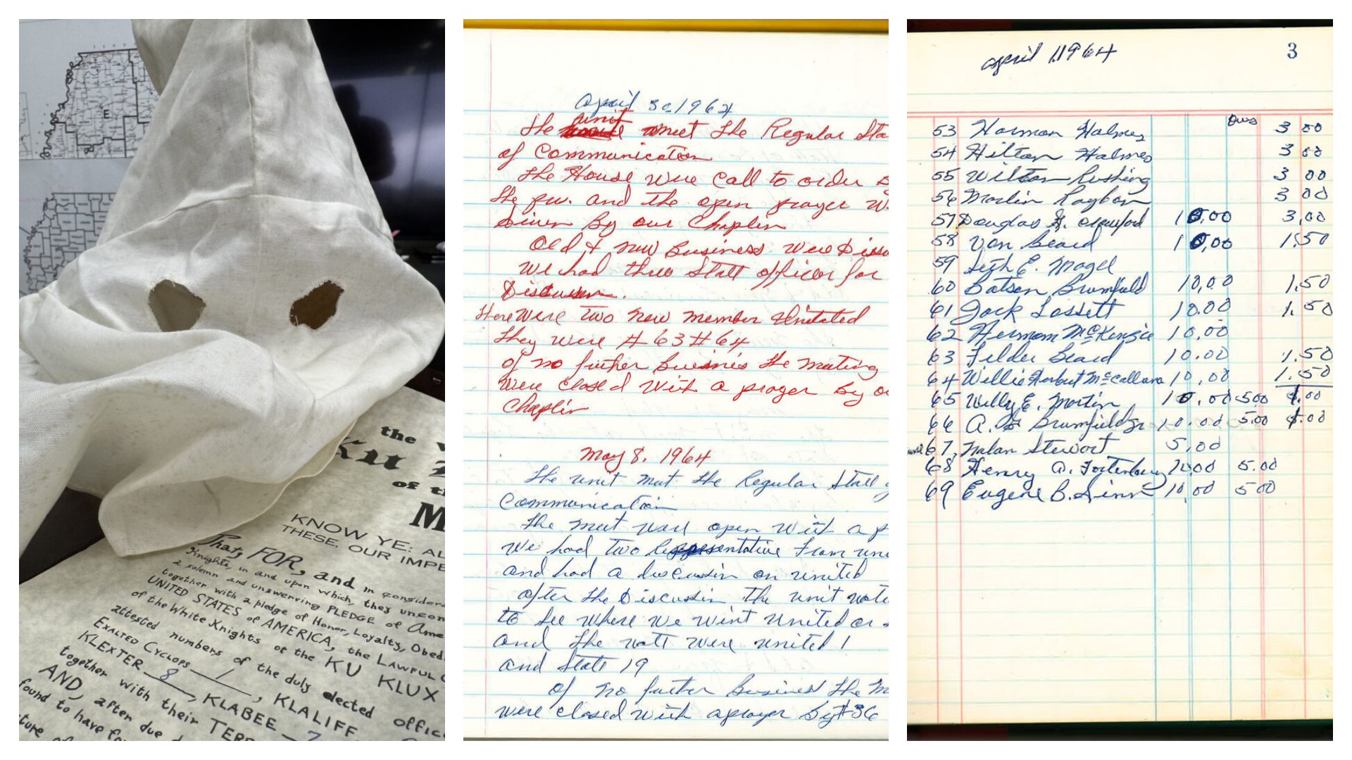 Objetos da Ku Klux Klan são encontrados em prédio público nos EUA