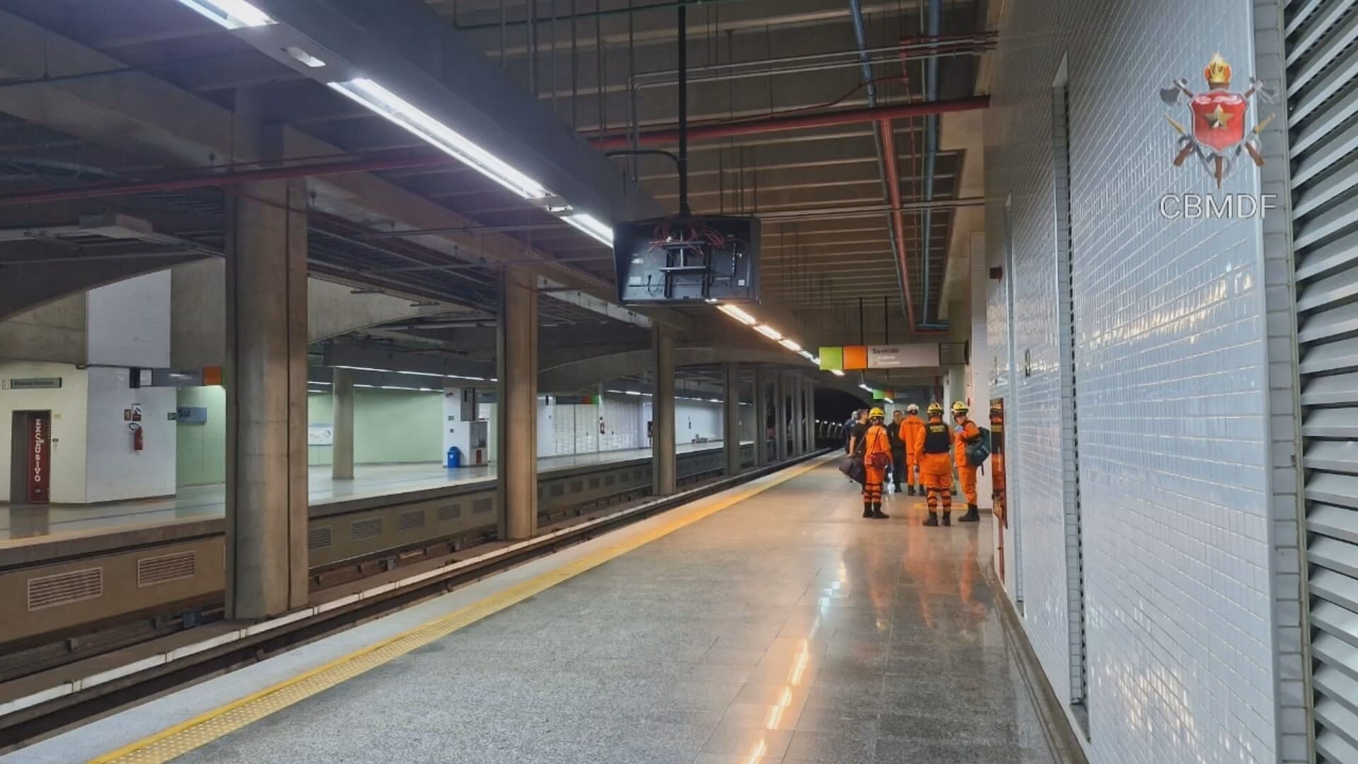 Homem é encontrado morto nos trilhos do metrô em Brasília