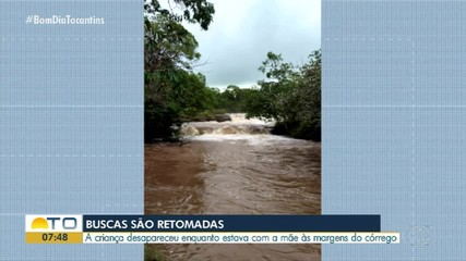Buscas por criança indígena desaparecida em córrego são retomadas em aldeia de Tocantínia